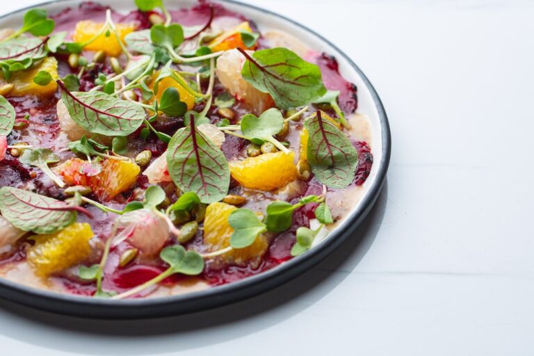 beetroot carpaccio with 1 768x512